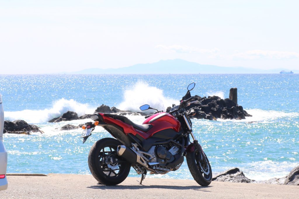 NC750Sと伊豆大島