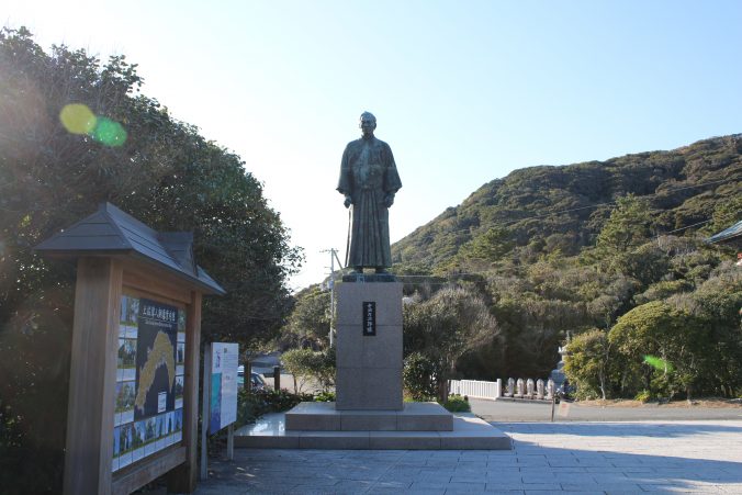 中浜万次郎の銅像（2020年12月）