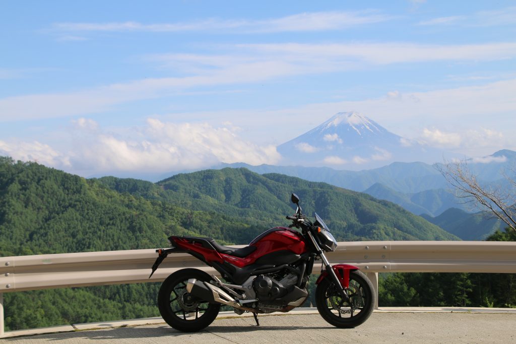 富士山とNC750S（2021年5月）