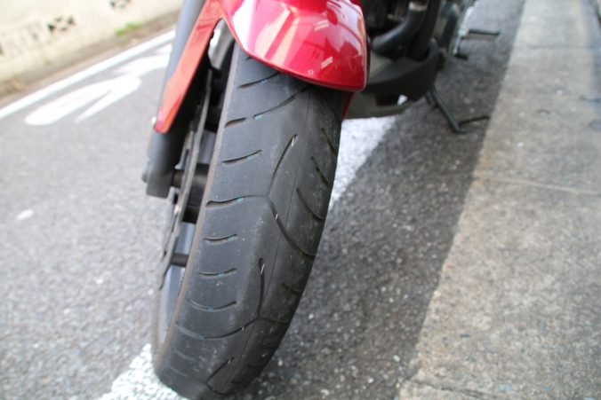 NC'50Sフロントタイヤ(2021年5月）