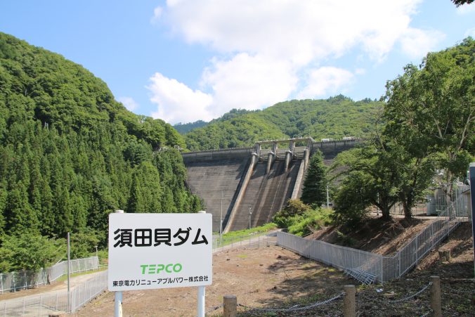 須田貝ダム全景（2021年7月）