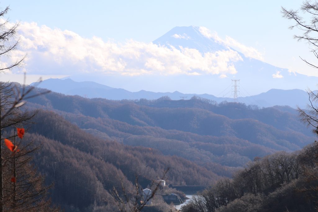上日川峠の手前の絶景（2021年11月）