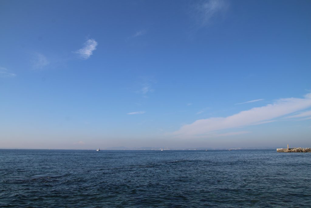 金谷フェリー港の風景（2021年12月）