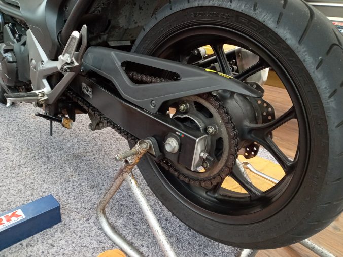 交換前のチェーン