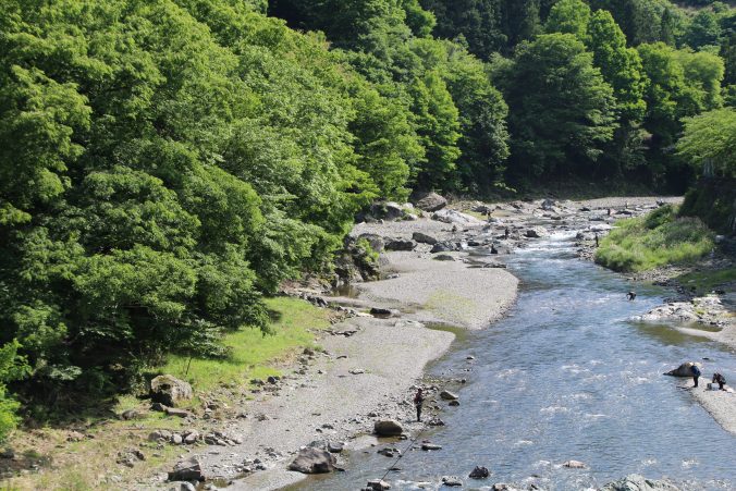 国道462号から県道71号線へかかる橋から