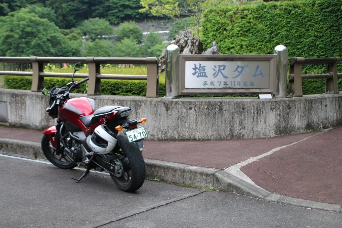 塩沢ダムに到着（2022年7月）