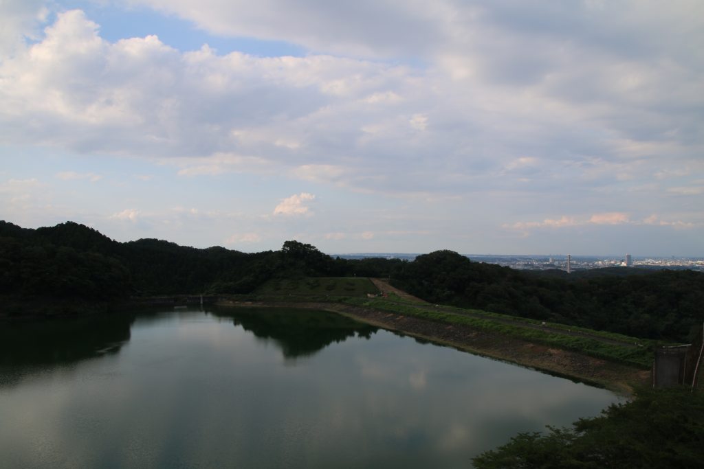城山湖と本沢ダム（2022年7月）