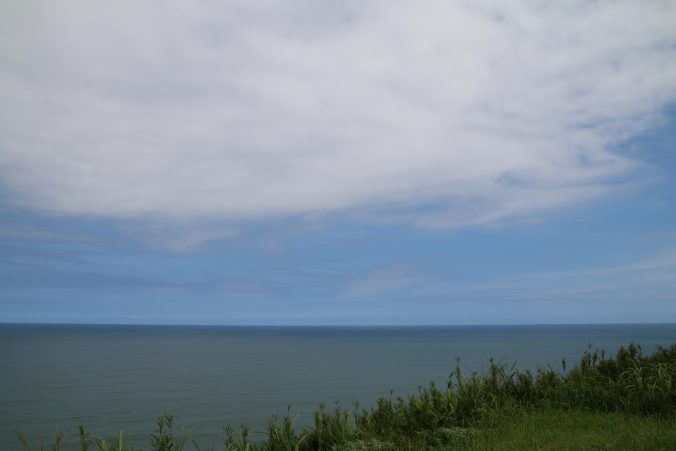 太東崎から水平線を望む（2022年8月）