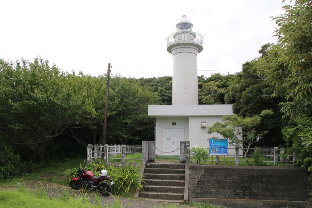 太東崎灯台とNC750S（2022年8月）