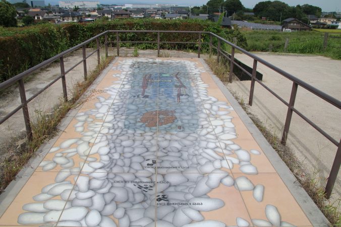 稲荷山古墳石榔の復元図（2022年9月）