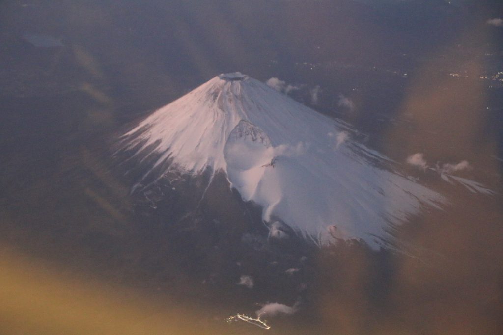 富士山上空からの風景（2022年12月）