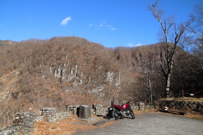 屏風岩、NC750（2022年11月）