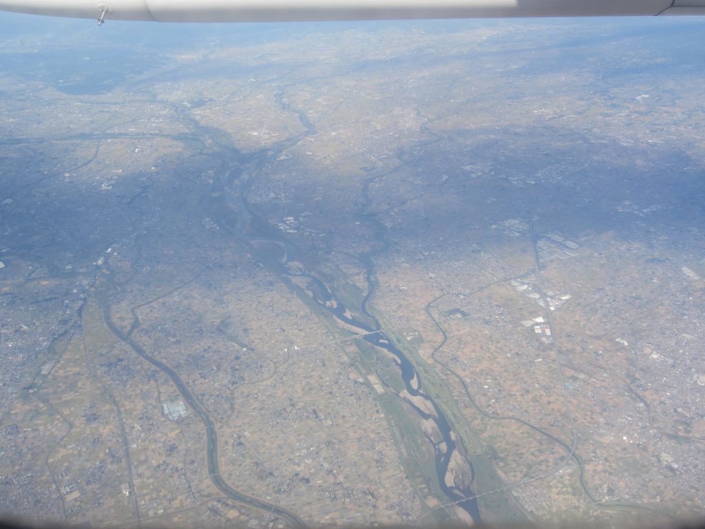 神流川、烏川、利根川合流域（2016年10月撮影）