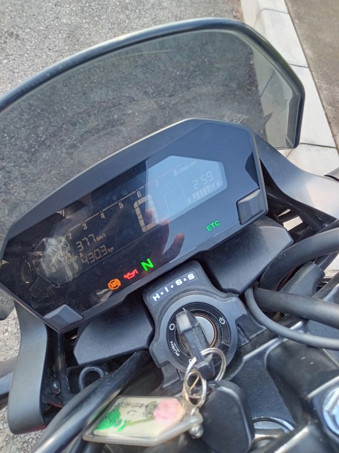 高知→土山SAまでの燃費（2023年8月撮影）