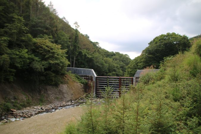 日川の大規模砂防ダム（2023年9月）