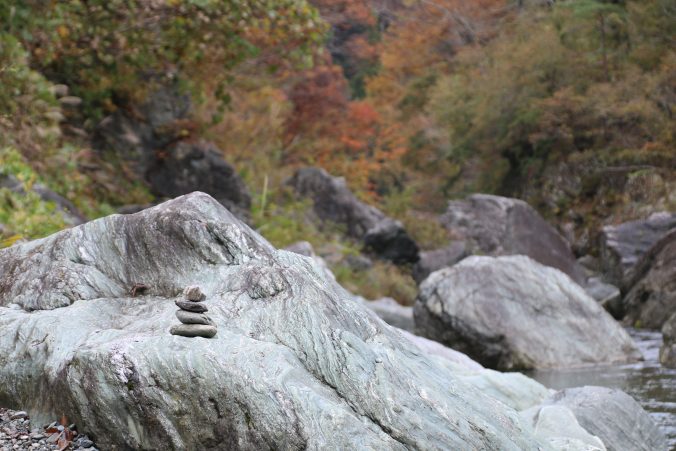 紅葉の三波石峡（2023年11月）