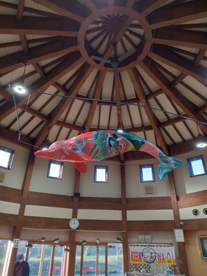 道の駅ホールの風景（2023年12月）