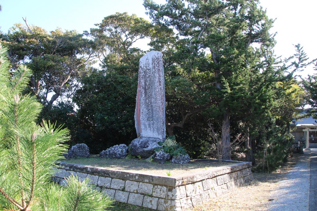 日露戦争記念碑＠厳島神社ー野島崎（2023年12月）