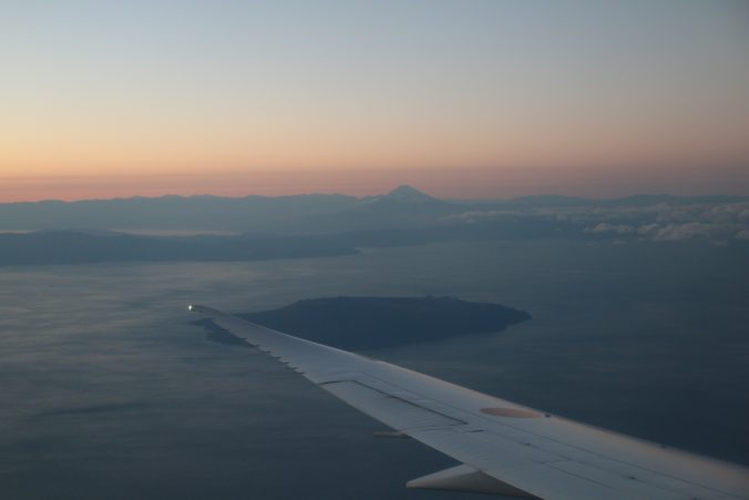 伊豆大島、伊豆半島、富士山、大菩薩嶺、雲取山（2024年1月）