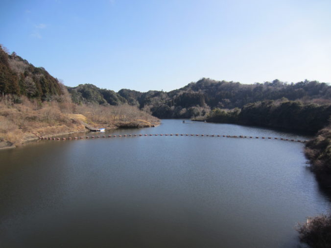 かなり定水位の笹川湖（2026年2月）