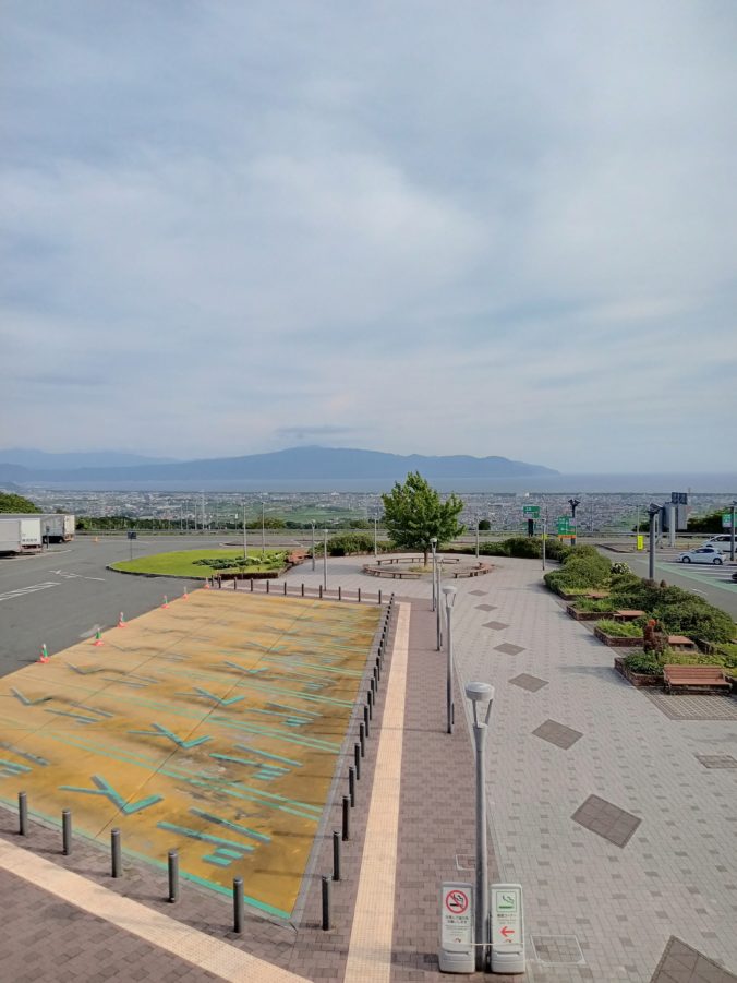 新東名上りの終点近くー駿河湾沼津SA（2026年6月）
