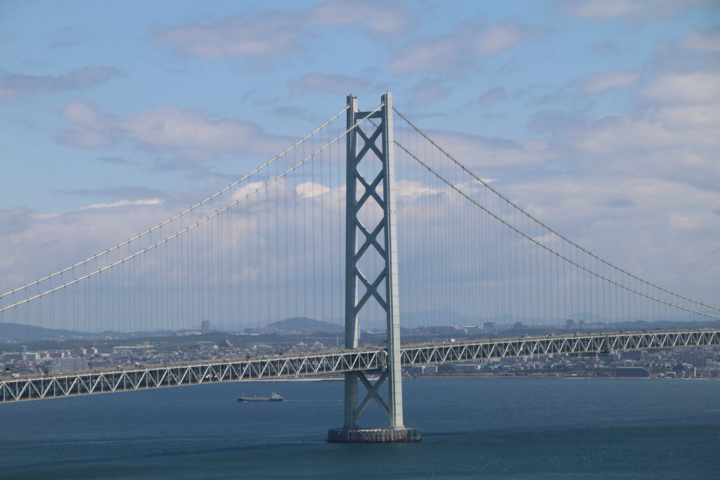 明石海峡大橋淡路島側主塔（2026年6月）