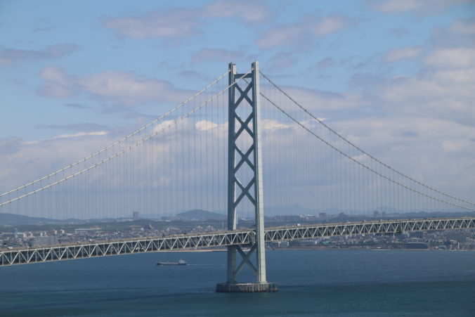 明石海峡大橋淡路島側主塔（2026年6月）