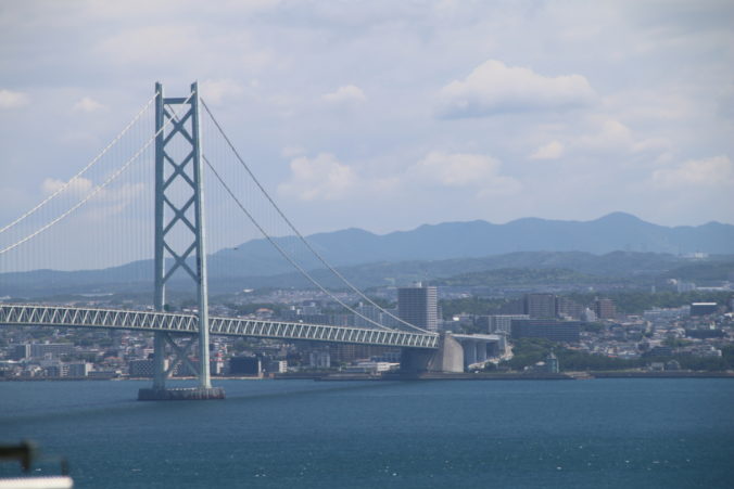 明石海峡大橋本州側主塔とアンカレイジ（2026年6月）